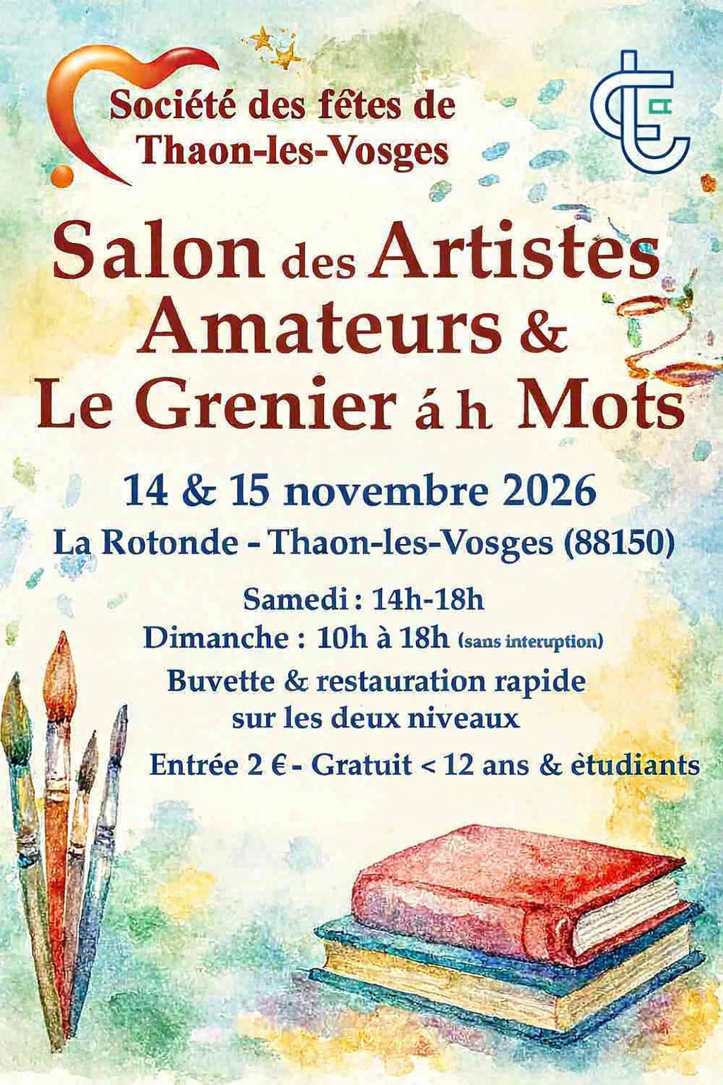 societe-des-fetes-Thaon-les-Vosges Salon-des-artsistes-amateurs-Grenier-des-mots